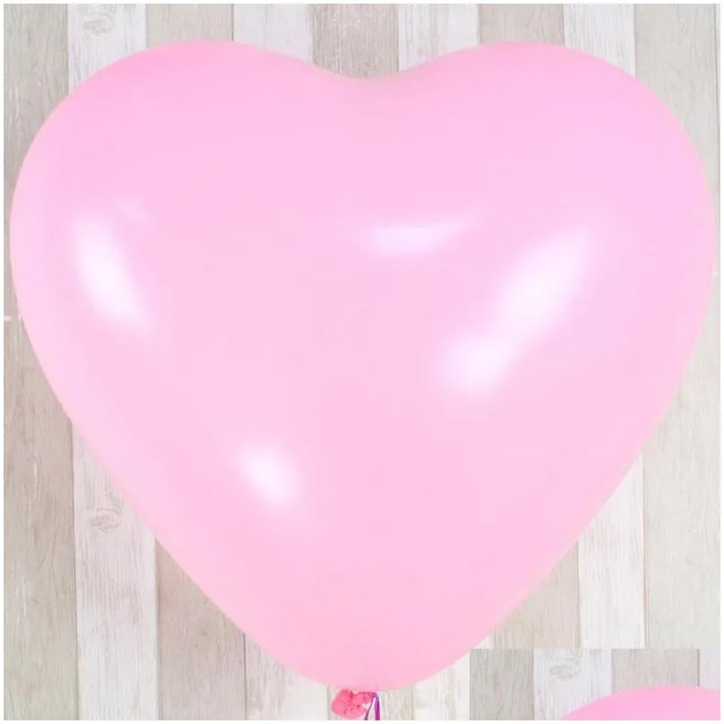 thicken large 36 inch heart shaped latex balloon wedding birthday party decoration love latex balloons mothers day decor balloon dh1266