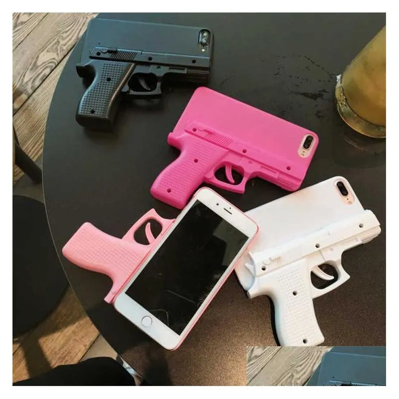 for iphone phone shell cases cover case 3d gun shape hard 12 11 pro max 6 6s 7 8 plus x xs xr
