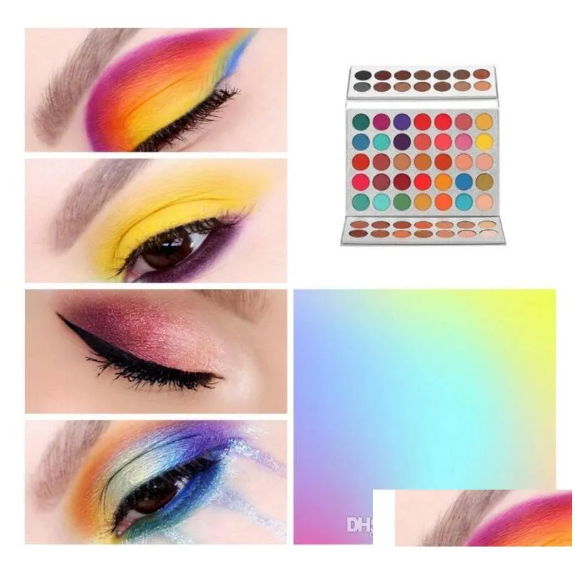  beauty glazed 63 color eyeshadow palette waterproof shimmer glitter eye shadow highlight palette matte eyeshadow