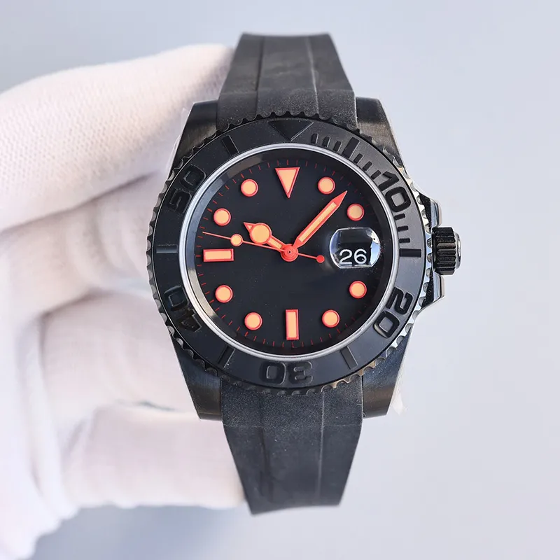 Watch Mens Watchs Automatic Mechanical Watches Stainless Steel Rubber Strap 40mm Watch Designer Sapphire Waterproof