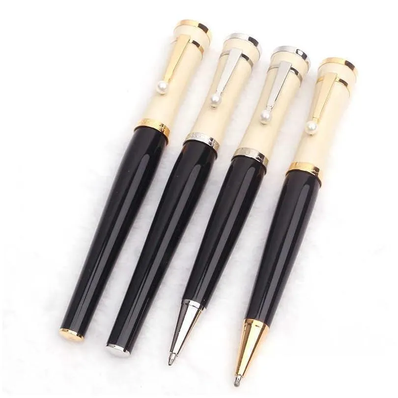 pen garbo with cute pearl clip office stationery gel ink fashion design roller ball pens promotion gift