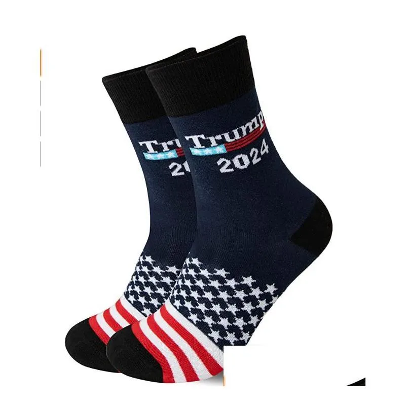trump 2024 cotton sock party favor lets go brandon stockings warm autumn winter man women home casual sport socks