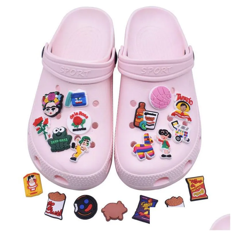 anime charms wholesale childhood memories feminist funny gift cartoon croc charms shoe accessories pvc decoration buckle soft rubber clog charms fast