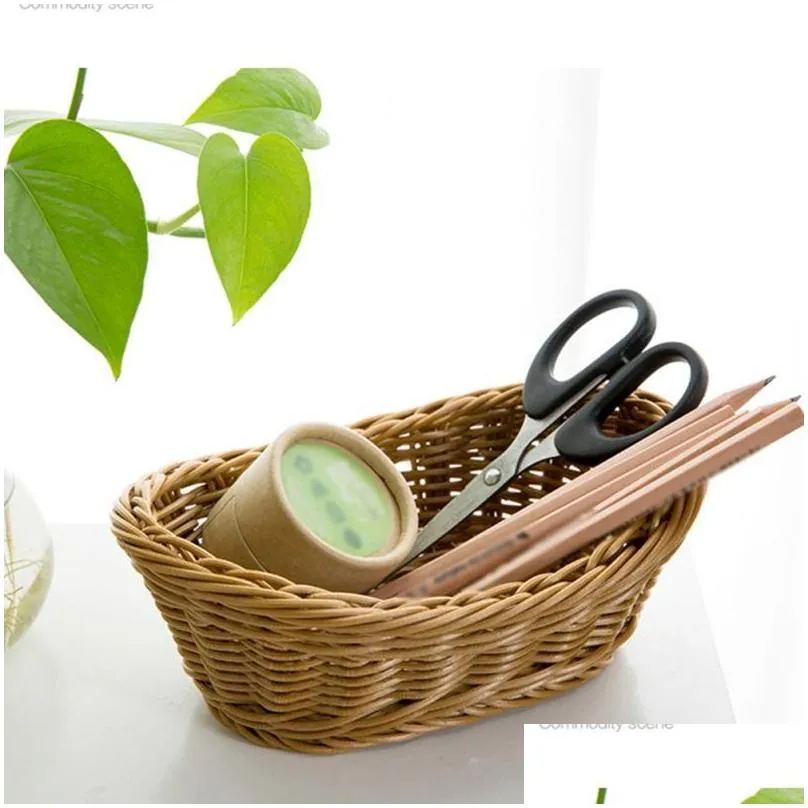 storage baskets woven seagrass basket of straw wicker for home table fruit bread towels small kitchen container set