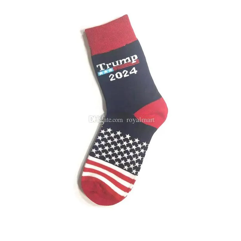 trump 2024 cotton sock party favor lets go brandon stockings warm autumn winter man women home casual sport socks