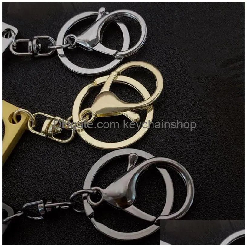 portable keyrings metal keychains rings gift edc door opener bag charms fashion car key holder elevator button tools key chains