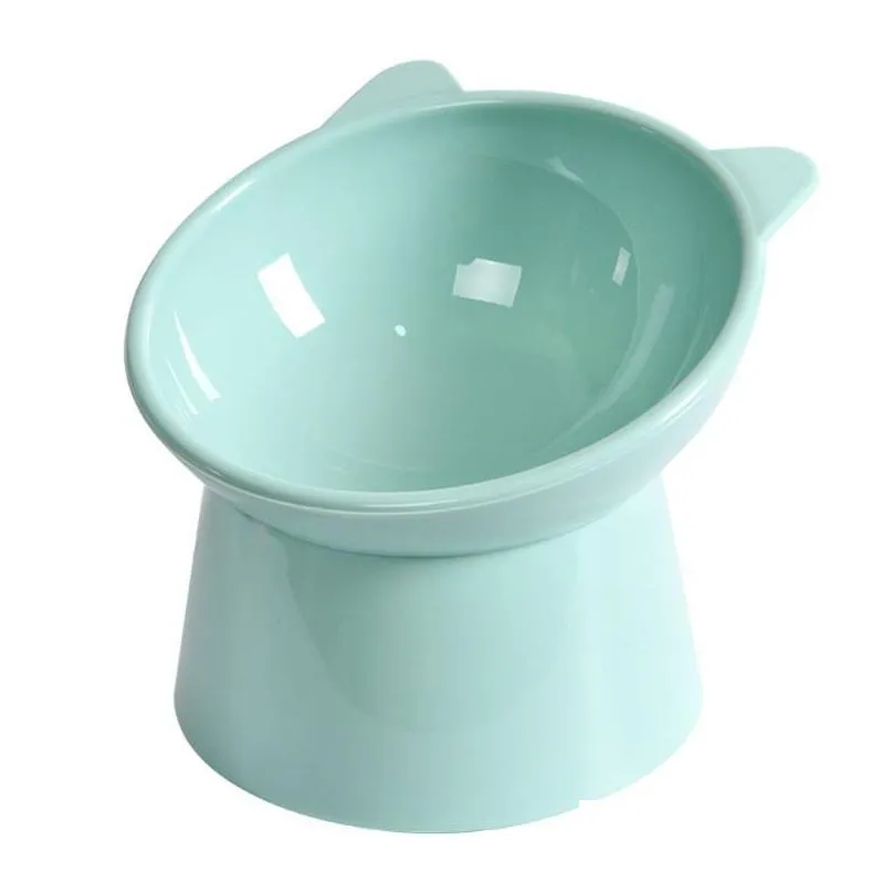 cat bowls feeders small dog bowl anti vomiting raised food tilted elevated plastic pet puppy for cats protect pets spine