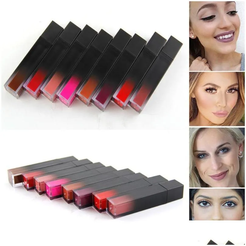 lipstick wholesale makeup 8 colors matte moist liquid velvet nude 24 long lasting waterproof tint custom private label vendor