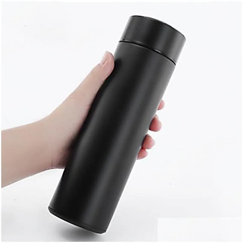 500ml smart vacuum flask led tumblers drinkware temperature display travel mug water bottles