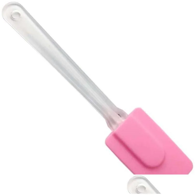 silicone spatula baking scraper tools cream butter spatulas cooking cake brushes 5 colors household kitchen utensils pastry tool