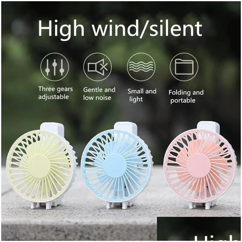 cartoon pocket handheld small fans usb mini student dormitory desktop bracket fans portablet table fan air conditioner