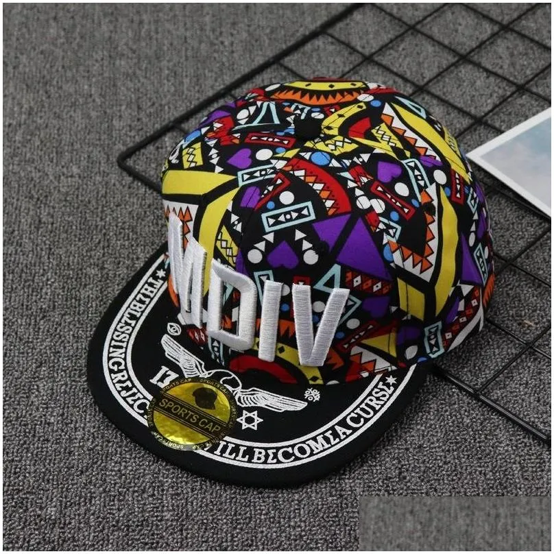 parentchild childrens hat baby girl summer mdiv letter embroidery hit color totem flat edge hip hop hat baby boy sun hat 220519