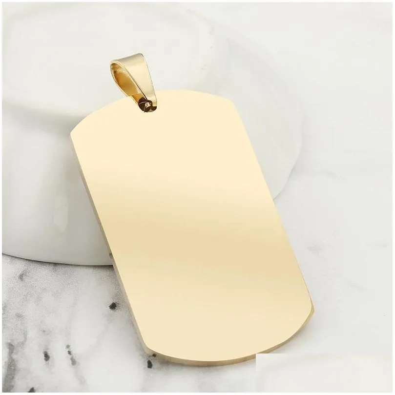 50x28mm aluminum alloy blank army dog tags pet dog tags men pendants with anodized surface 