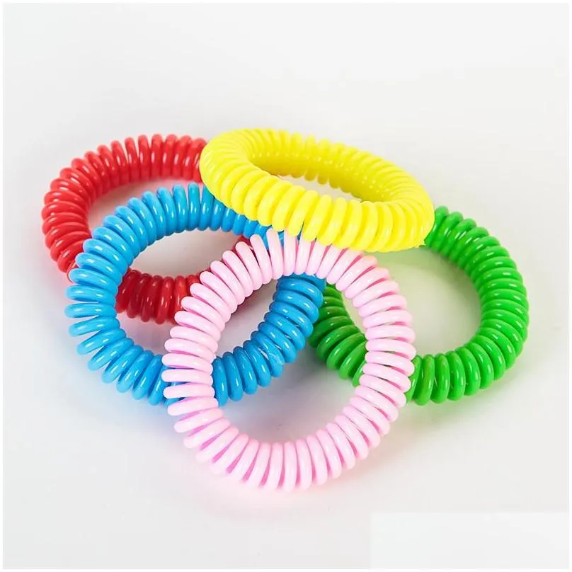 natural mosquito repellent bracelet pest control waterproof spiral wrist band outdoor indoor insect protection