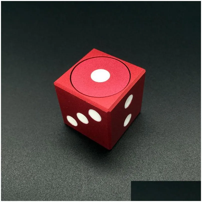 square magic dice cube metal fidget spinning top antistress fingertiptoys hand spinning early educational learning vent stuff desktop game gifts for