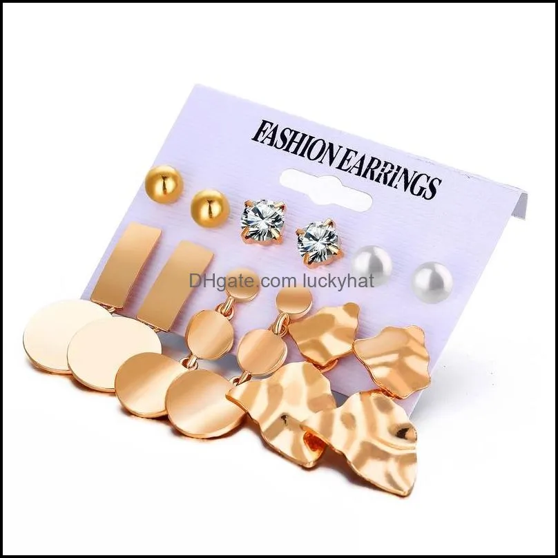 fashion gold earrings online for women wholesale n99293