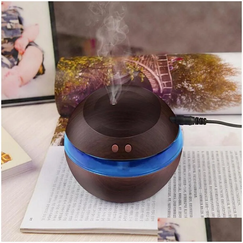 wholesale 300ml usb ultrasonic humidifier aroma diffuser diffuser mist maker with blue led light shipping