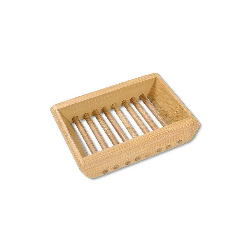 dhs multistyle wooden soap dish bamboo wooden soap dish mildewproof drain soap dish holder