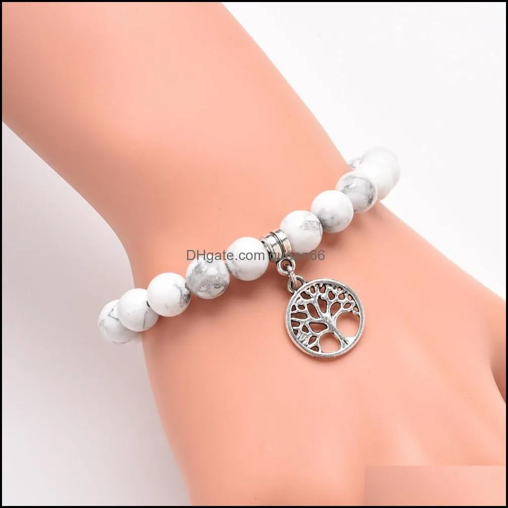 3styles 8mm lava stone tree of life 7 chakra beads bracelet aromatherapy essential oil diffuser bracelets jewelry
