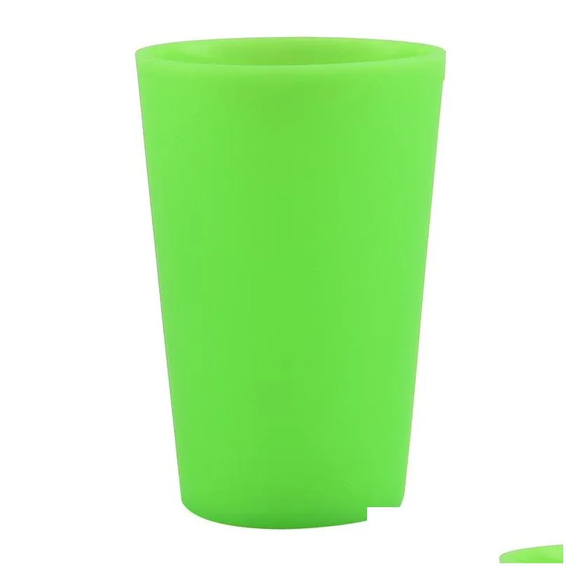 reusable silicone wine glasses portable printed outdoor beer drinking cup for travel picnic pool camping