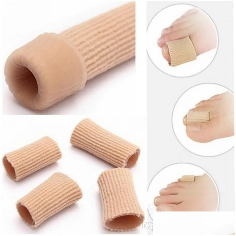 feet finger corrector insoles fabric gel silicone tube bunion toes fingers separator divider protector corns calluses