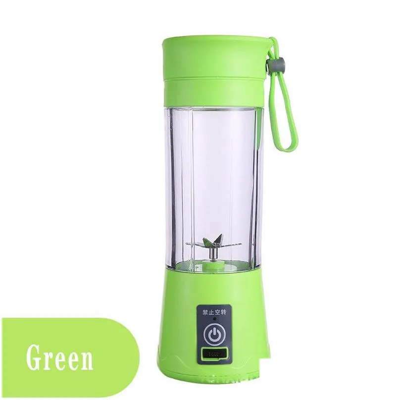 multifunctional portable usb electric juicer for kitchen rechargeable mini 380ml vegetable juice blender