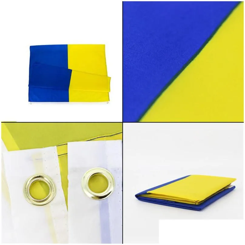 ukraine flag 3ftx5ft ukrainian national flags 150x90cm with brass grommets