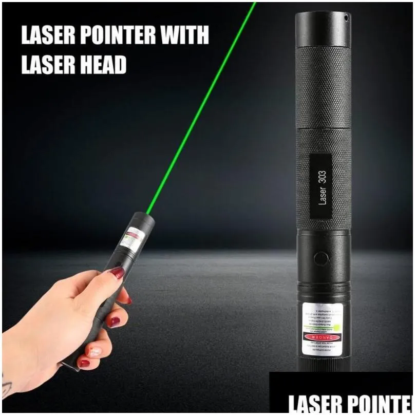 laser pointers laser pointer pen party favor 303 green 532nm adjustable focus battery 