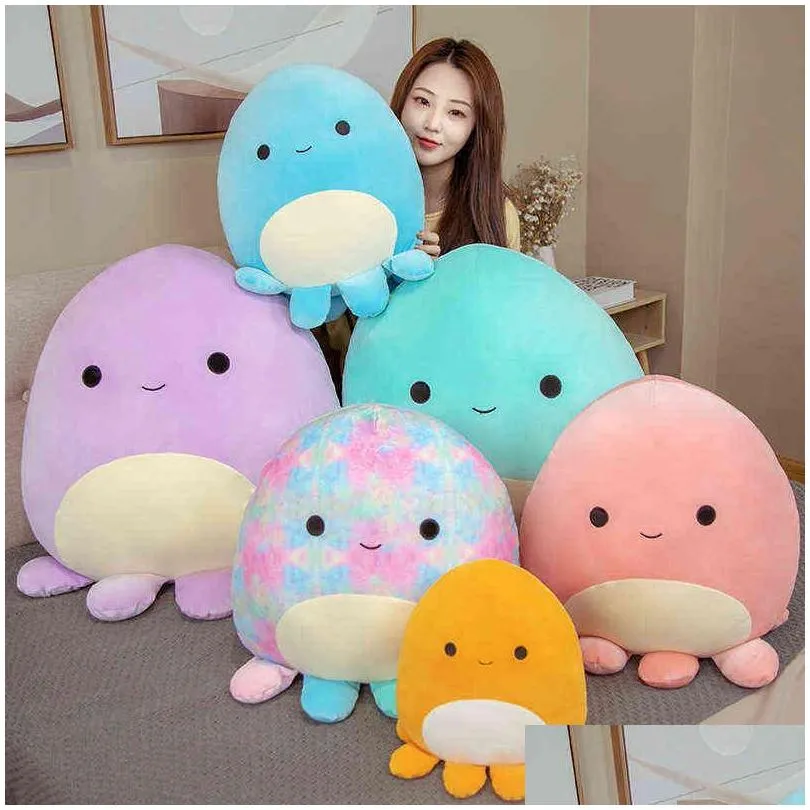 squish toy animals doll kawaii octopus soft cute buddy stuffed cartoon cushion birthday gifts for kids girls 220119