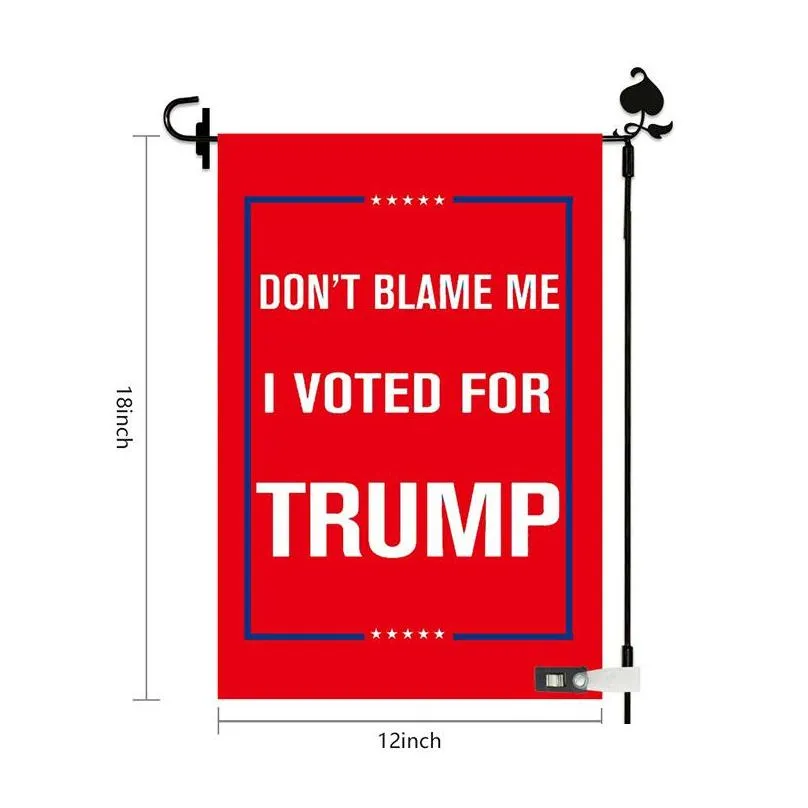 trump 2024 garden flag double sided 12x18 inch campaign garden flag delivery