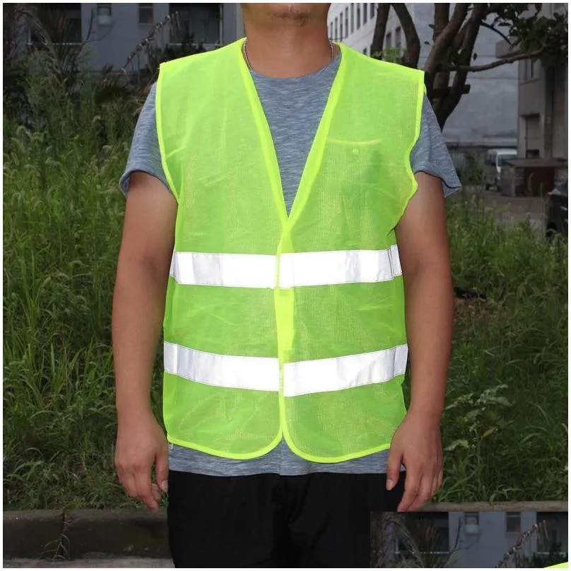 visibility working safety construction vest warning reflective traffic working vest green reflective safety traffic vest 2 colors