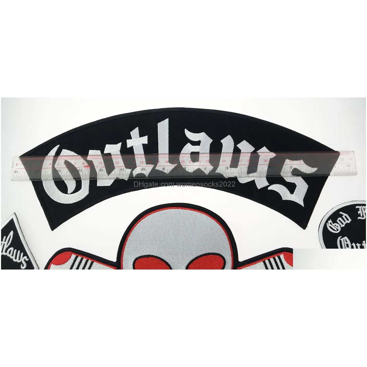 outlaw  forgives embroidered iron ones fashion big size for biker jacket full back custom