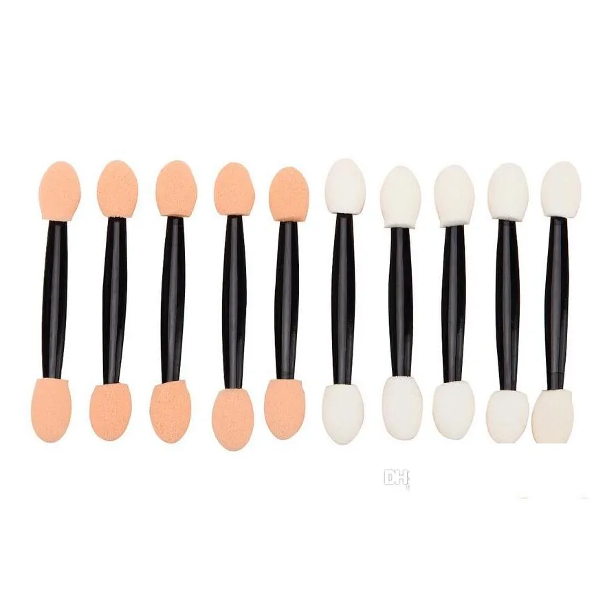 new eyeshadow applicator sponge double ended make up supplies portable lipliner brushes nail mirror powder brush