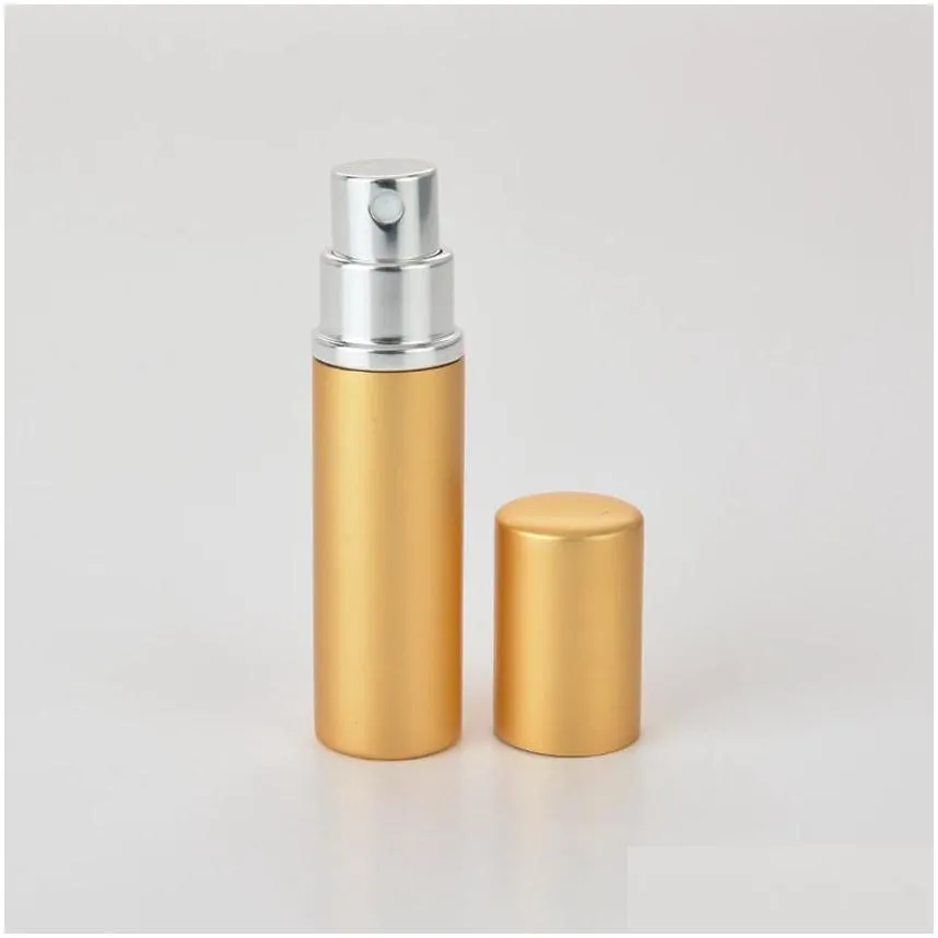 5ml perfume bottle aluminium anodized compact perfume atomizer fragrance glass scentbottle travel refillable makeup spray bottle