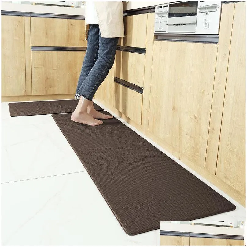 long kitchen mat waterproof and oilproof kitchen floor mat antifatigue foot pad antislip wearresistant rug door