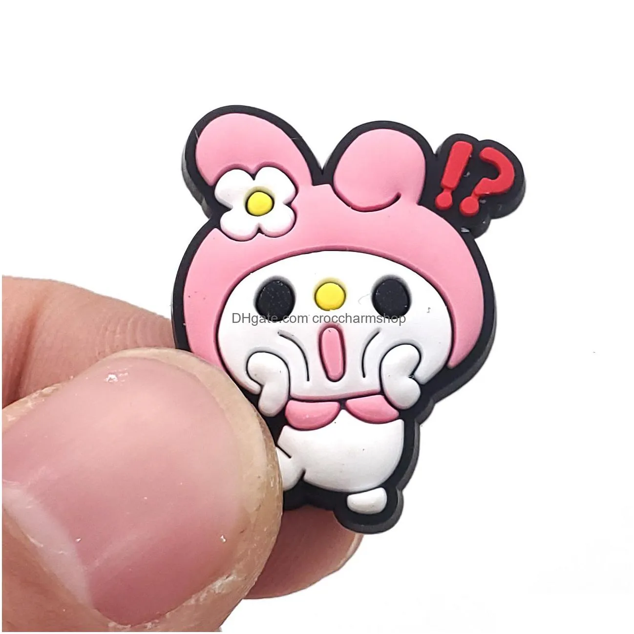 anime charms wholesale childhood memories cute melody cat kitten cartoon croc charms shoe accessories pvc decoration buckle soft rubber clog charms fast