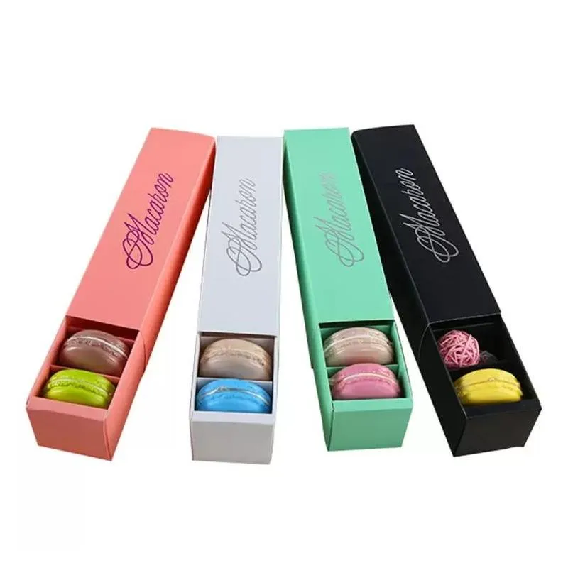 macaron boxes wedding party cake cupcake packaging biscuit paper box cakes decoration baking accessories