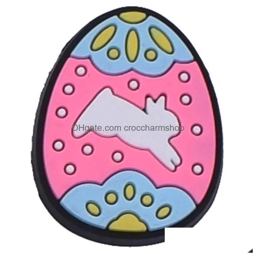 anime charms wholesale childhood memories happy easter bunny rabbit cartoon croc charms shoe accessories pvc decoration buckle soft rubber clog charms fast