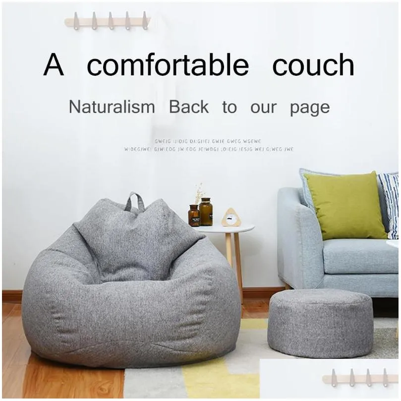 bean bag chair with filling big puff seat couch bed stuffed  beanbag sofa pouf ottoman relax lounge furniture for practical