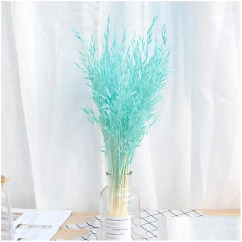 decorative flowers colorful wedding decor home decoration natural material wheat ear grass plant stems dried bouquets real flower