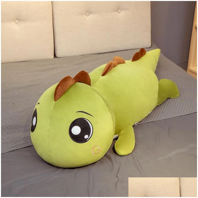  big eyes dinosaur plush toy soft stuffed cartoon animal doll girlfriend sleeping pillow baby kids birthday gift 220409