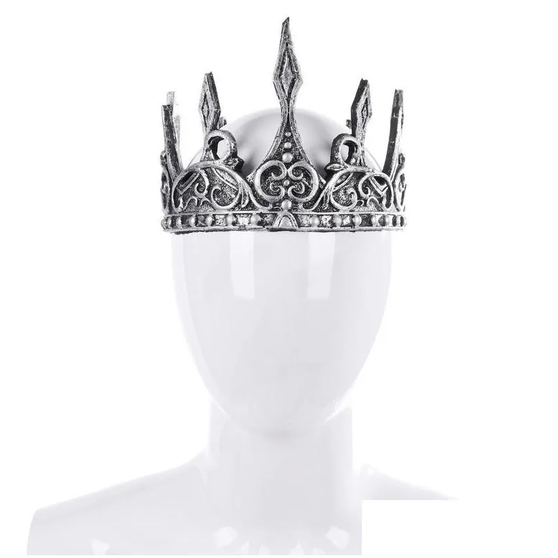 party hats crown birthday christmas decorations for home pu halloween theater props kids gift king cosplay1