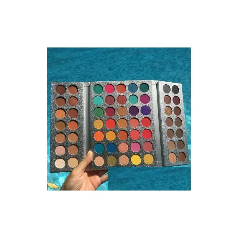 new arrival 63 color eyeshadow pallete glitter makeup matte eye shadow make up palette maquillage paleta de sombra