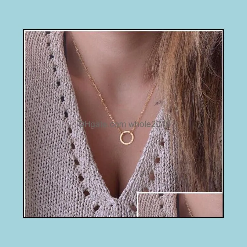 necklaces pendant unique circle lariat necklace women turkish jewlery silver gold plated chain long pendant necklaces