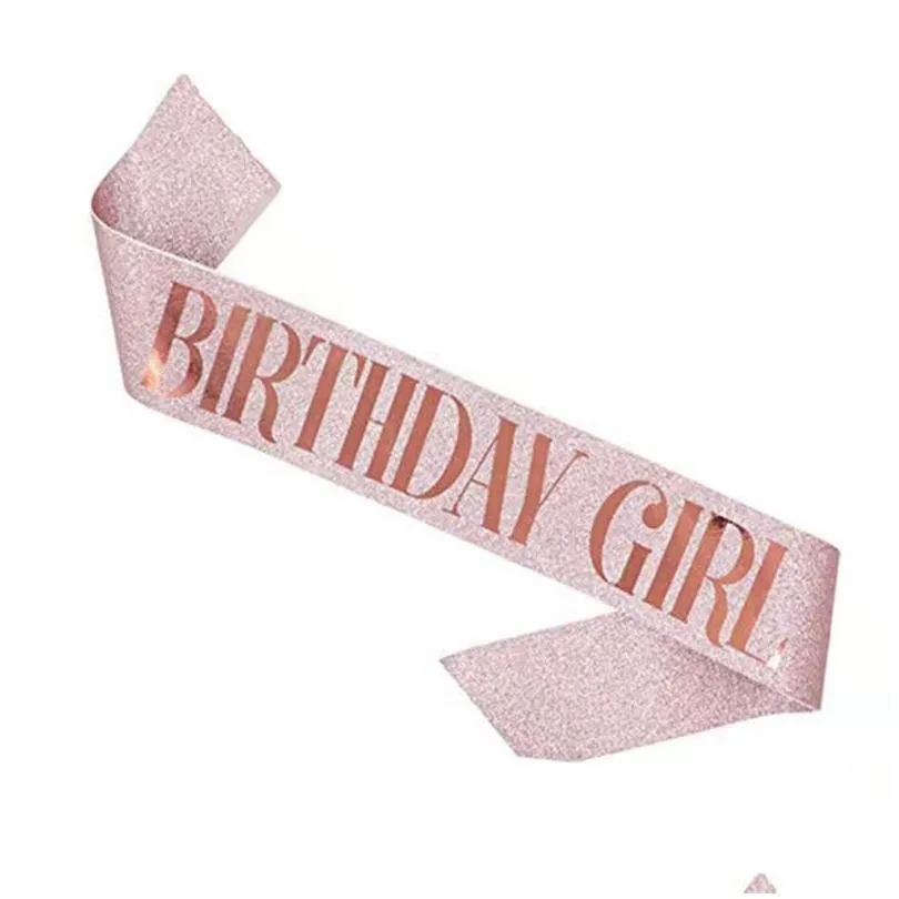 3 colors fashion birthday partys shoulder strap girl party decoration etiquette belt 2 styles princess ribbon 160x9.5cm