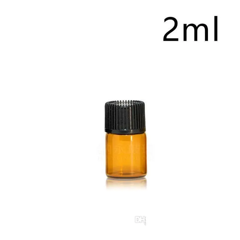 1ml 2ml 3ml 5ml amber dropper mini glass bottle  oil display vial small serum perfume brown sample container