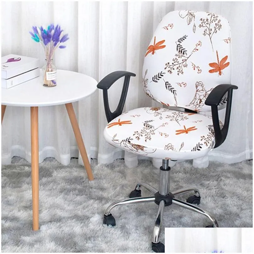 universal office chair cover split armchair stretch computer slipcovers removable seat protector case home decor covers