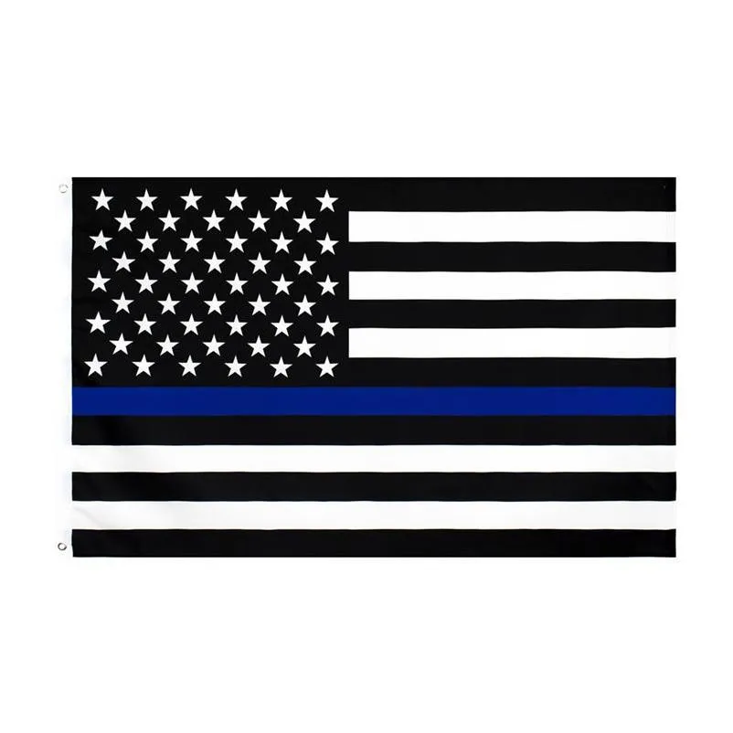 thin blue line flag american police flags 3x5ft usa general election country banner for trump fans