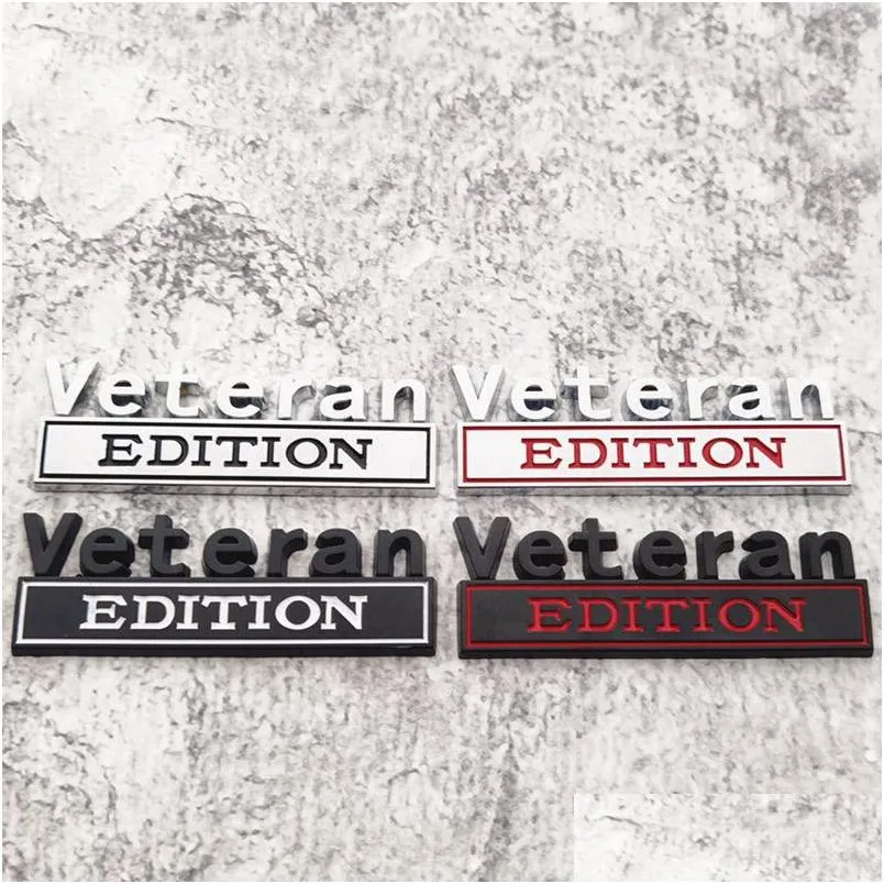 veteran edition zinc alloy car sticker decoration cars leaf badge board auto logo 8.5x3cm