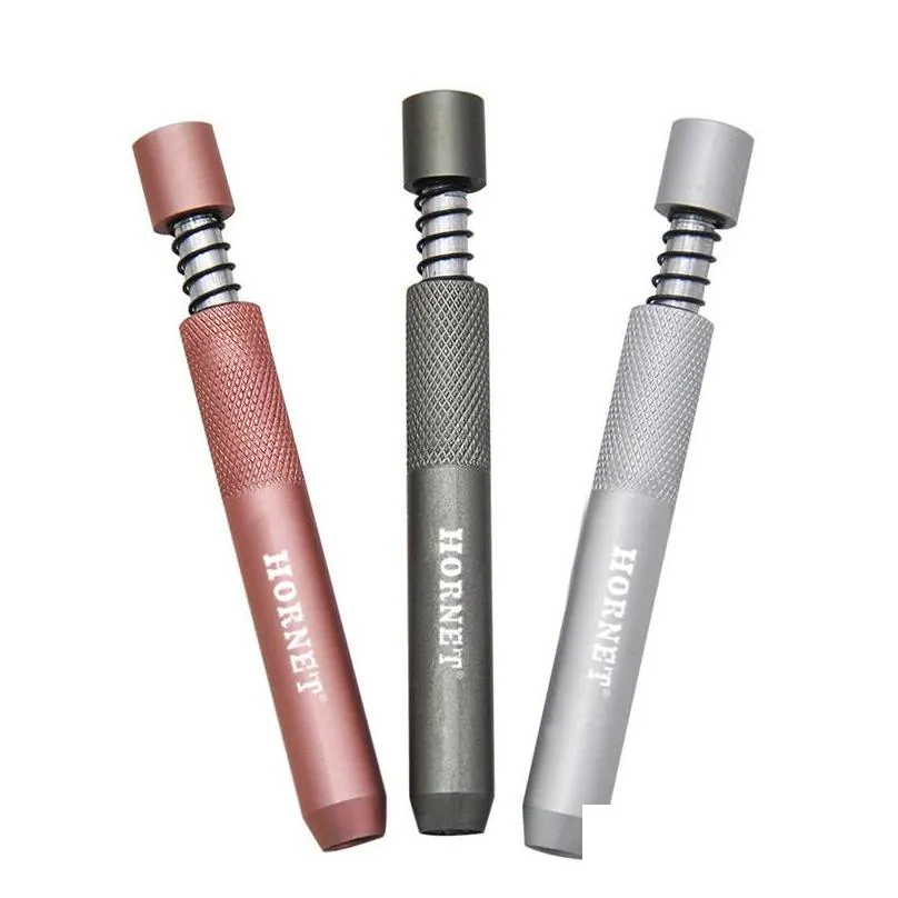 fashion metal one hitter bat pipe 78mm aluminum smoking pipe hand pipes tobacco cigarette holder accessories